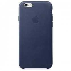 Чехол Кожаный Original Leather Case iPhone 6/6s Blue